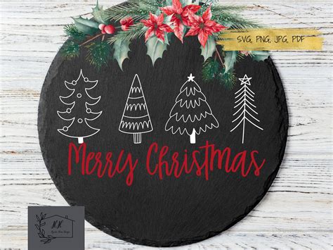 Svg Merry Christmas Svg Door Hanger Svg Holiday Decor Christmas