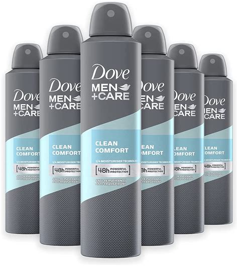 Dove Men Care Antiperspirant Aerosol Clean Comfort 6 X 250ml Amazon