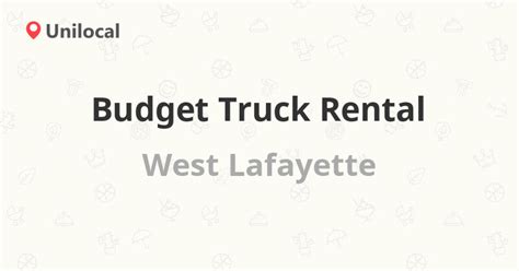 Budget Truck Rental – West Lafayette, Purdue Univ Ai (1 review, address ...