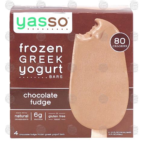 Yasso Frozen Greek Yogurt Bars Chocolate Fudge 4 Bars 14 Fl Oz