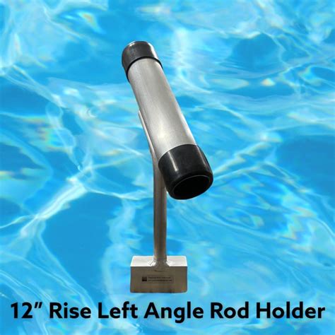 12″ Left Angle Pontoon Boat Fishing Rod Holder - Pontoon Boat Solutions ...