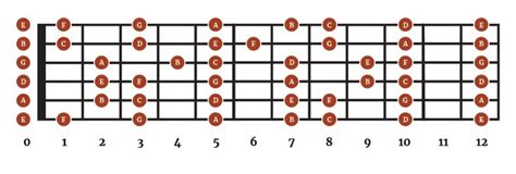 Natural Notes - Guitar Fretboard | Guitar fretboard, Guitar chords and ...