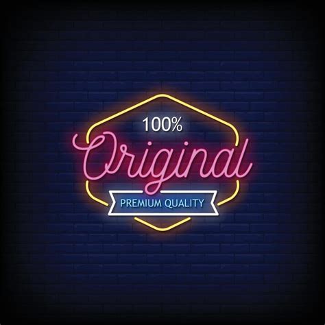 Original Neon Signs Style Text Vector 2426777 Vector Art At Vecteezy