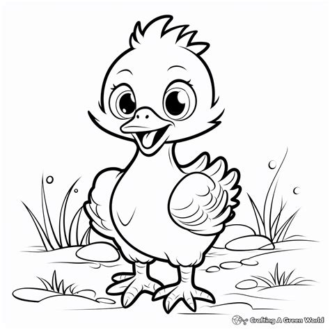 Baby Turkey Coloring Pages - Free & Printable!