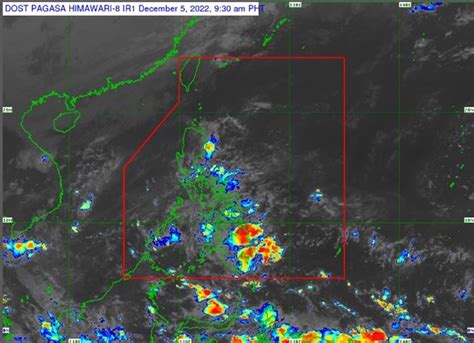 PAGASA Releases Latest Weather Update For Monday December 5 2022