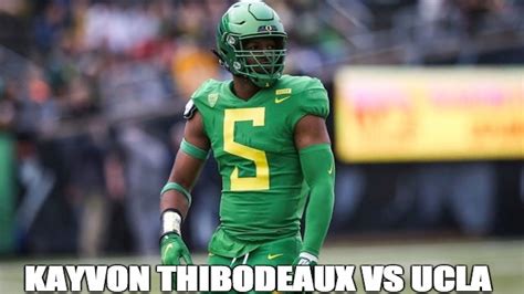 Kayvon Thibodeaux Oregon Edge Vs Ucla All Plays Youtube