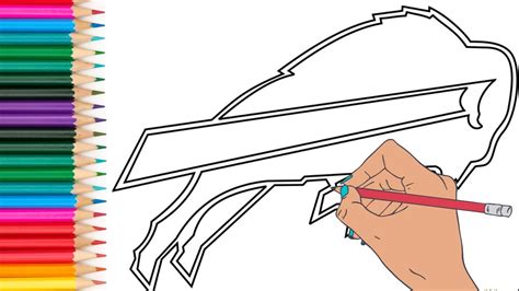 How To Draw A Bills Logo Step By Step Youtube