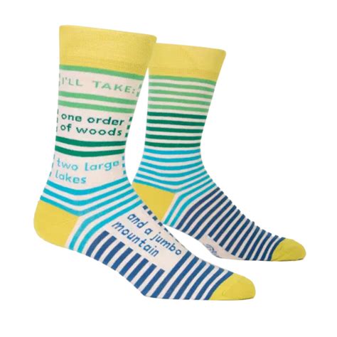 Blue Q Mens Socks One Order Of Woods Iko Iko