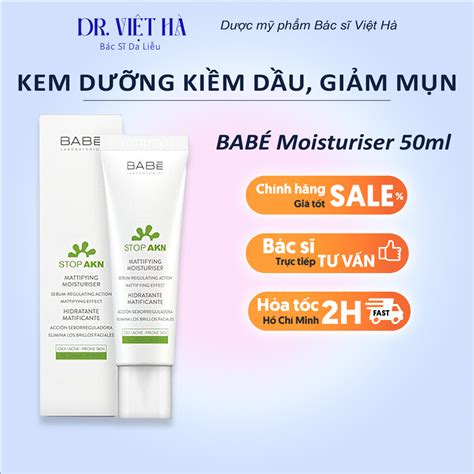 Kem Dưỡng BABÉ BABE Laboratorios Mattifying Moisturiser kiềm dầu giảm mụn ml BS HÀ DA