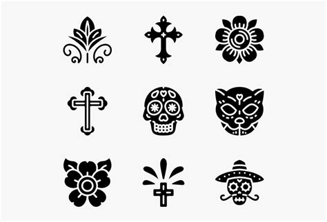 Day Of The Dead Day Of The Dead Designs And Patterns Hd Png Download