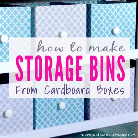 How To Make Diy Storage Bins From Cardboard Boxes Storage Bins Diy