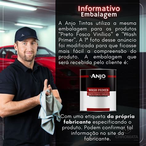 Tinta Preto Fosco Vinlílico Automotivo 600ml C Catalisador 300ml Anjo