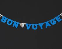 Popular items for bon voyage banner on Etsy