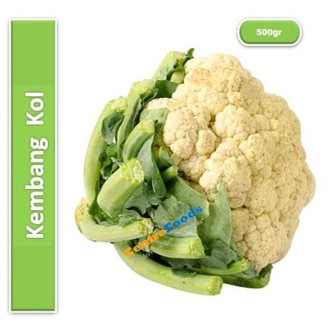 Jual Sayur Kembang Kol Cauliflower Fresh 500gr Harga Per 0 5 Kg