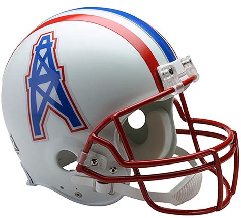 Riddell Houston Oilers Throwback 1981 1996 Vsr4 Full Size Football