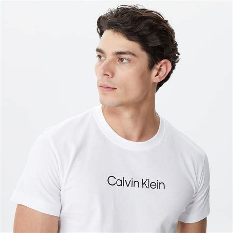 Calvin Klein Erkek Beyaz T Shirt Xl Km0km00843 Occasion