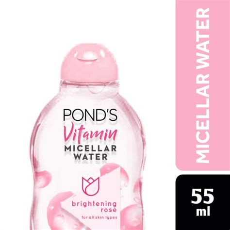 Jual Ponds Vitamin Micellar Water Brightening Rose 55ml Shopee Indonesia