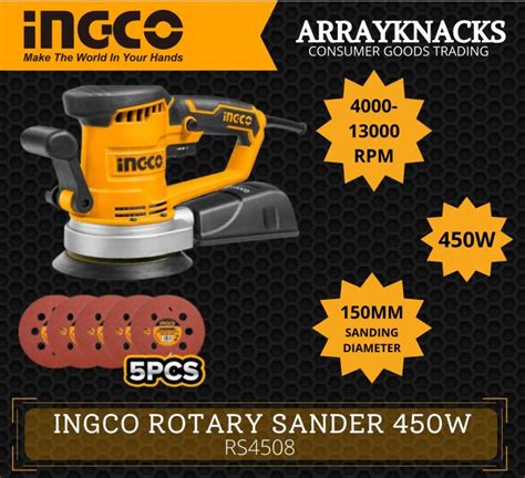 INGCO Rotary Sander 450W RS4508 Lazada PH