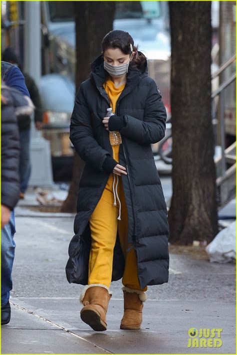 Photo: selena gomez bundles up while arriving on set of only murders 06 ...