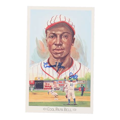 Cool Papa Bell Signed Perez Steele Celebration Postcards