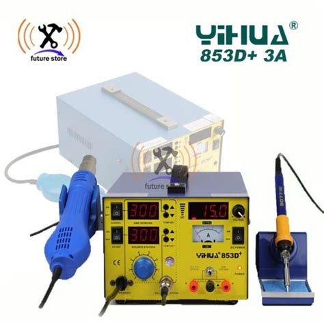 Jual Yihua 853D 3A Blower Uap Hot Air Gun Solder Uap Power Supply Original Di Seller