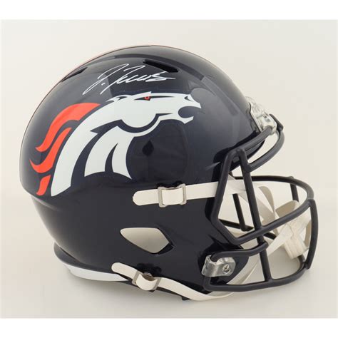 Jerry Jeudy Signed Broncos Full-Size Speed Helmet (Beckett) | Pristine ...