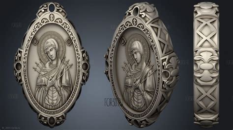 Икона Умягчение злых сердец - 3d stl модель для ЧПУ