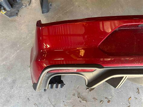 18 23 Ford Mustang Gt Rear Bumper Ruby Red Oem 71