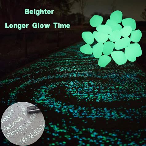 Aliexpress.com : Buy 200 Pcs Glow in the Dark Garden Pebbles Glow Stones Rocks for Walkways ...