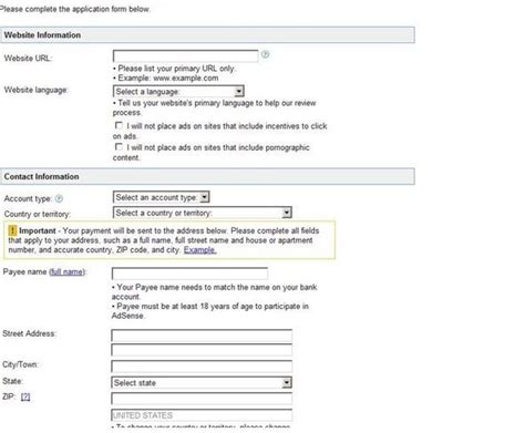 Follow these steps to setup a Google Adsense Account.