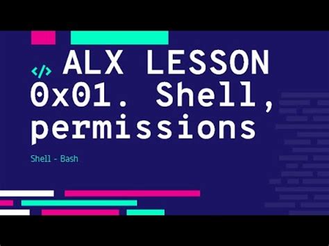 X Shell Permissions Creating Users And Groups With Practice Alx