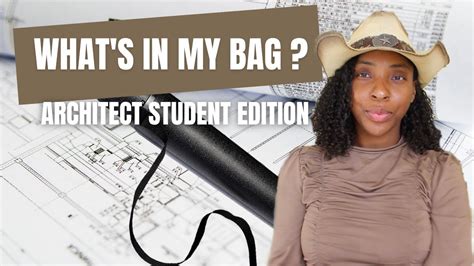 Whats In My Bag Architect Student Edition Youtube