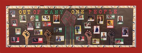 Black History Month Bulletin Board Created By Staff Students