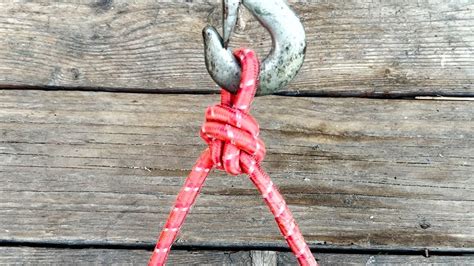 How To Tie A Loop Knot On A Lifting Hook To Lift A Load Youtube