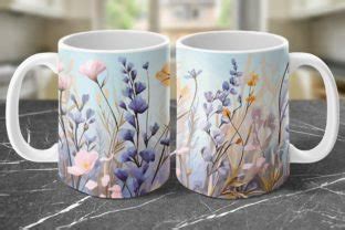 Sublimation Wildblumen Tasse X Png Graphic By Autismusmama Creative