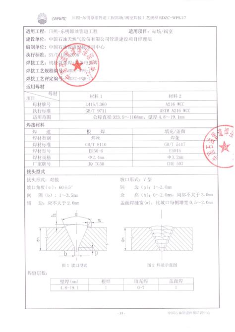 A216 Wcc阀门与l360、l415管线焊接工艺规程word文档在线阅读与下载免费文档