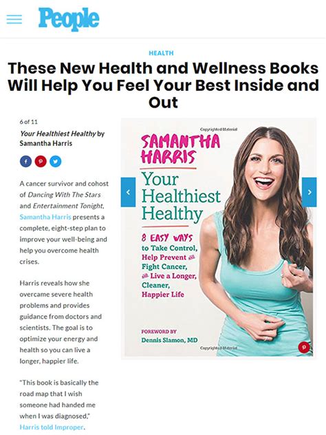 Top 10 New Health and Wellness Books - Samantha Harris