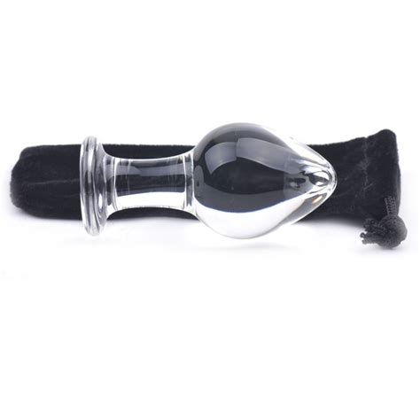 Gode Anal Plug Picket Verre Rond Transparent