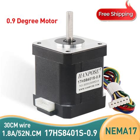 Nema17มอเตอร์stepper 42มอเตอร์17hs8401s 09องศา18a 52ncmสำหรับce Rosh