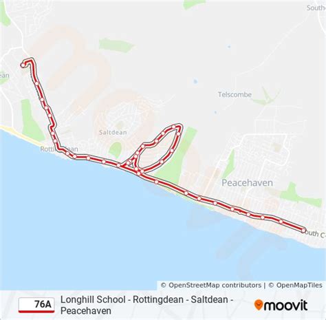 76a Route Schedules Stops And Maps Ovingdean Updated