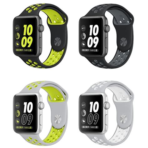 For Apple Watch Strap Nike Series 2 New Silicone Sports Band Strap Band 38m 42mm For Iwatch