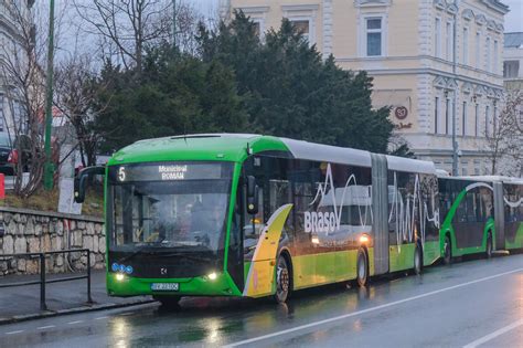 FOTO Noi Autobuze Electrice Pe Linia 5 A RATBV