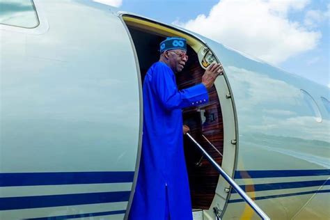 Breaking Again President Elect Tinubu Jets Out To Europe Photos