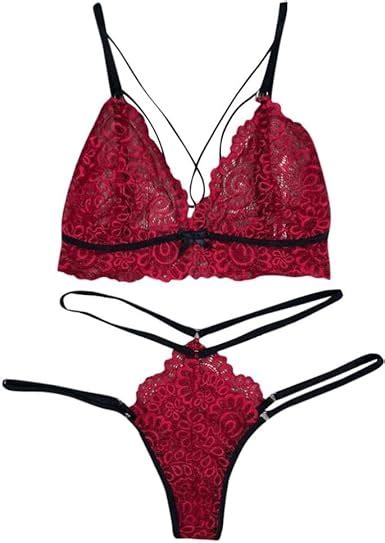 Ksdfiuhag Women S Exotic Chemises Negligees Sexy Bra Lingerie Set