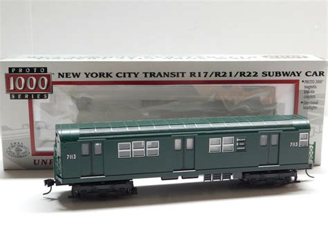 Ho Scale Proto 1000 Nyc Transit R21 R22 Unpowered Subway Train Car
