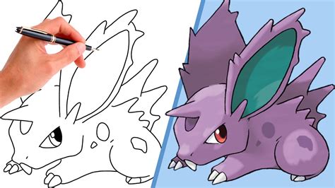 How To Draw MALE NIDORAN POKÉMON 032 GENERATION 1 Step By Step