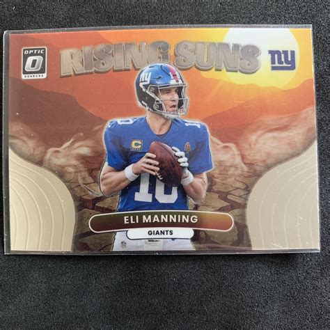 Panini Donruss Optic Rising Suns Rs Eli Manning For Sale