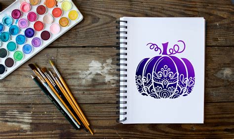 Pumpkin Mandala SVG Pumpkin Svg Halloween Svg Floral - Etsy