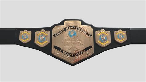 WWE - LIGHT HEAVYWEIGHT CHAMPION BELT - Download Free 3D model by ...