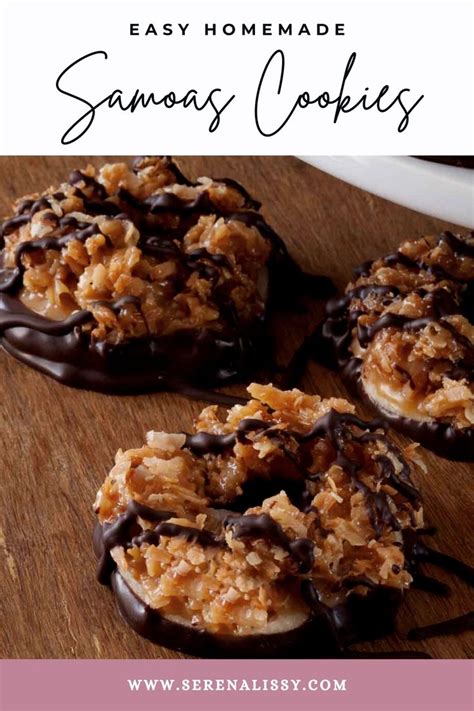 Make At Home Samoas Homemade Samoas Girl Scout Cookies Recipe